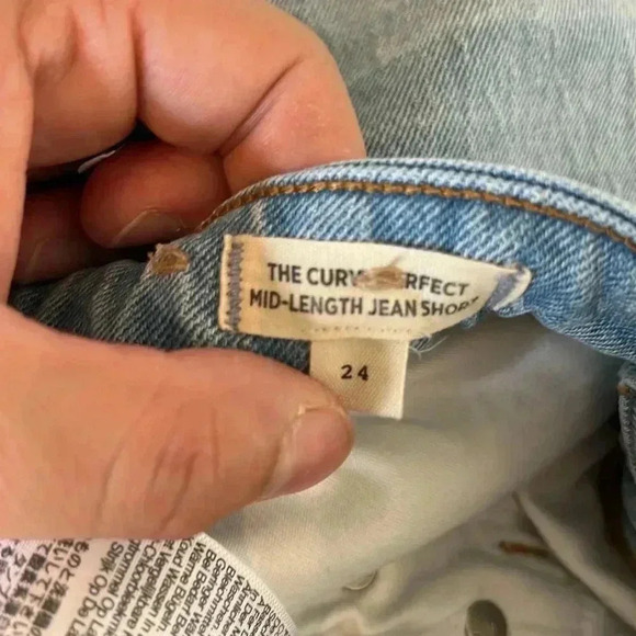 NWT Madewell The Curvy Perfect Vintage Mid-Length Jean Short Size 24 - Picture 6 of 8
